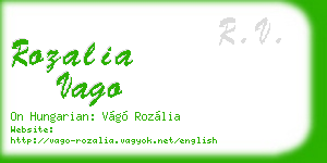 rozalia vago business card